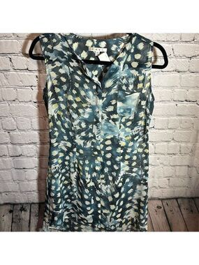 CAbi Avery Women's XS Multicolor Geometric Sleeveless Tunic Blouse